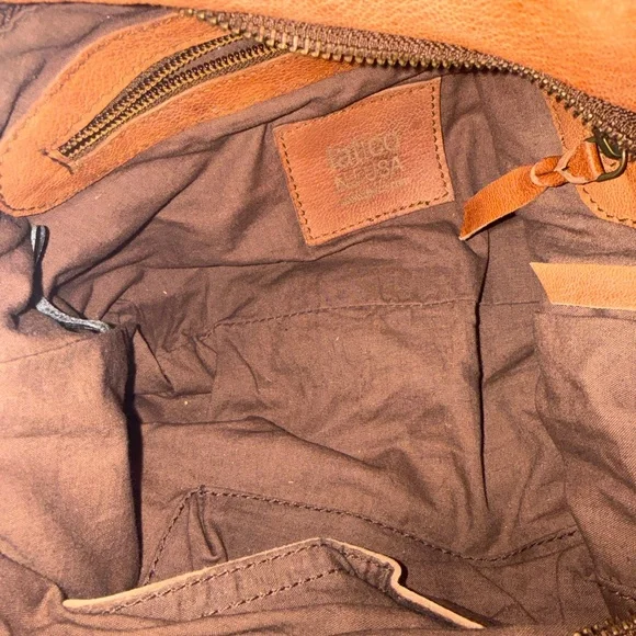 Latico Camo and Camel Leather Satchel Crossbody Handbag NWT - Picture 7 of 7